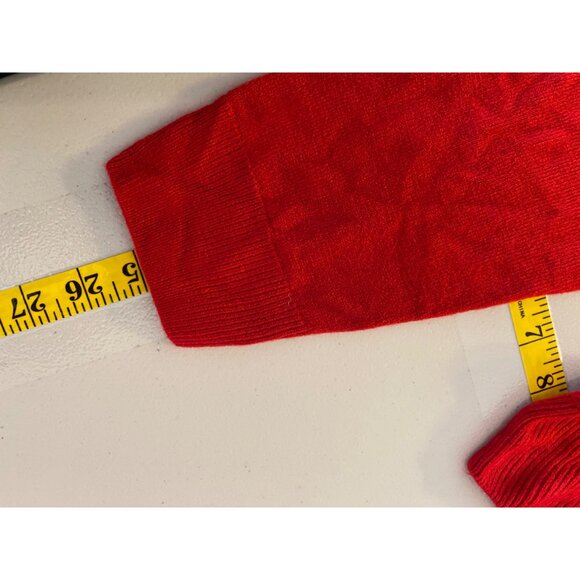 Red Studio Works Red Top Pullover Womens Turtleneck Sweater Medium - Picture 8 of 8